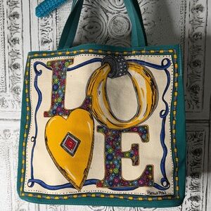 Brighton Loved Charmed Canvas Tote